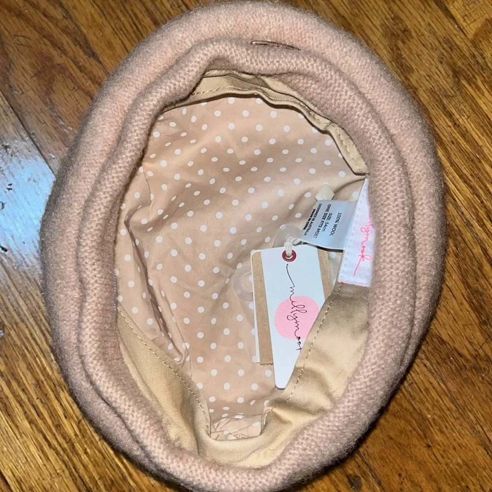 NWT Millymook Girl’s Tan Lorelei Wool Beret Hat